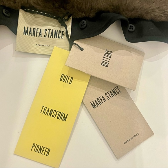 Marfa Stance Shearling Collar in Dark Olive - Picture 3 of 16